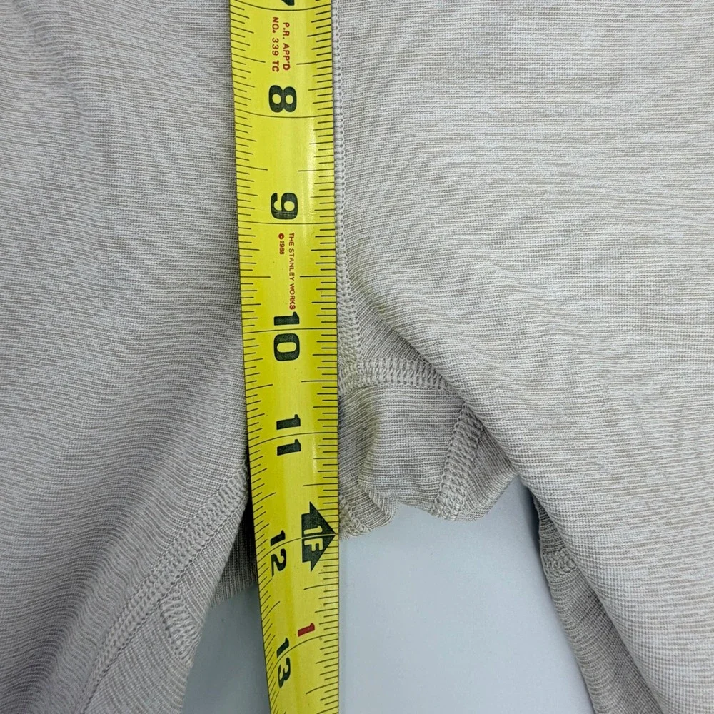 Outdoor Voices TechSweat Leggings XL Oatmeal Beige Heathered High Rise